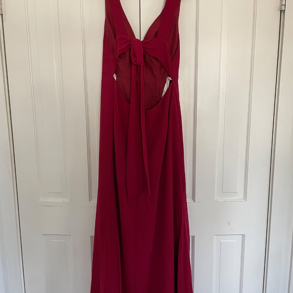 Azazie Red Maxi Dress - Picture 5 of 5